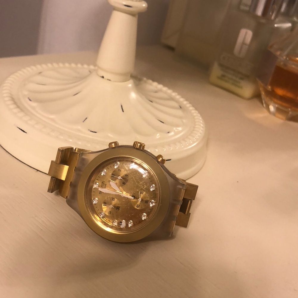 Gold Swatch Watch!!!